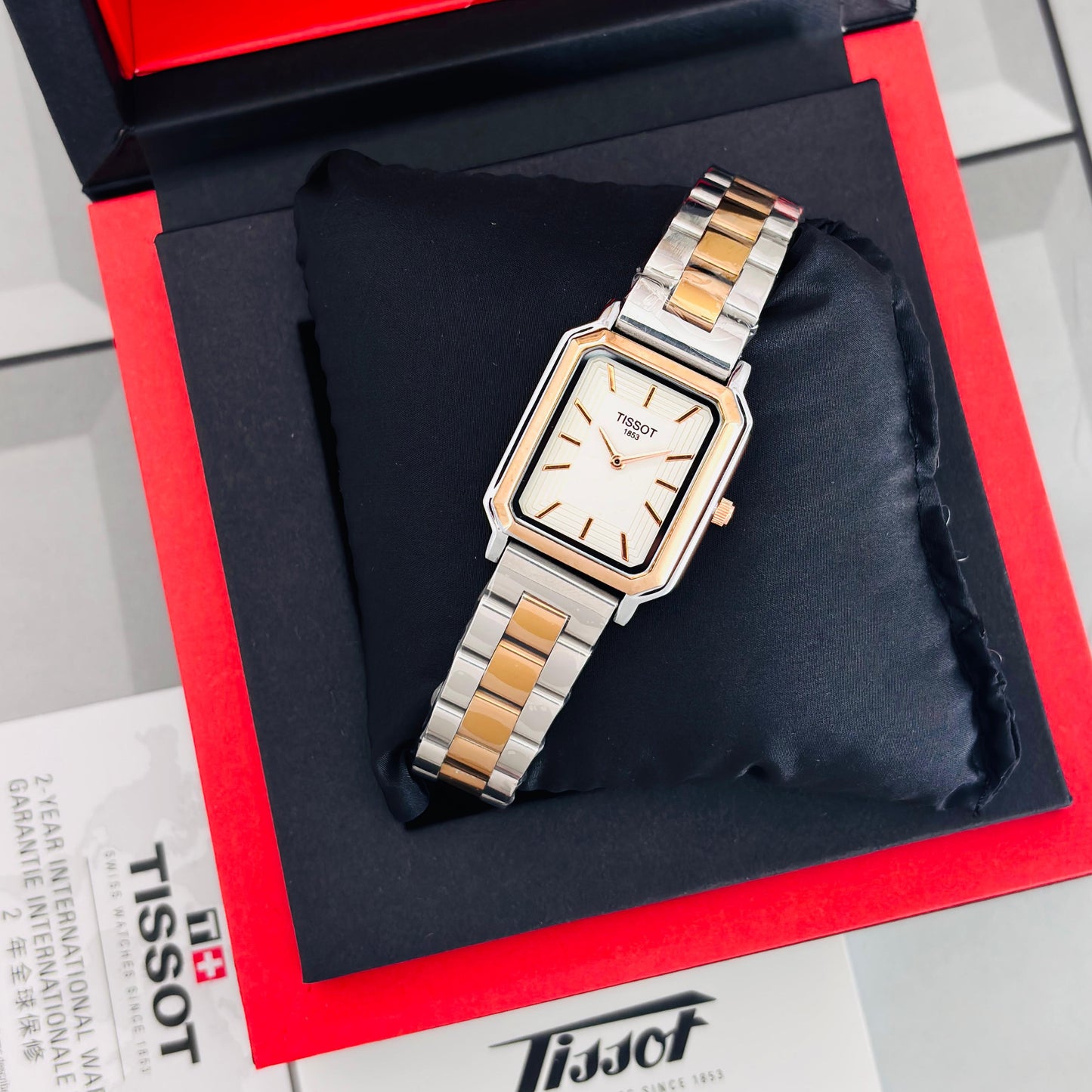 Tissot For Her 7AA Premium Quality Collection Tissot Wave Dial Size - 32mm