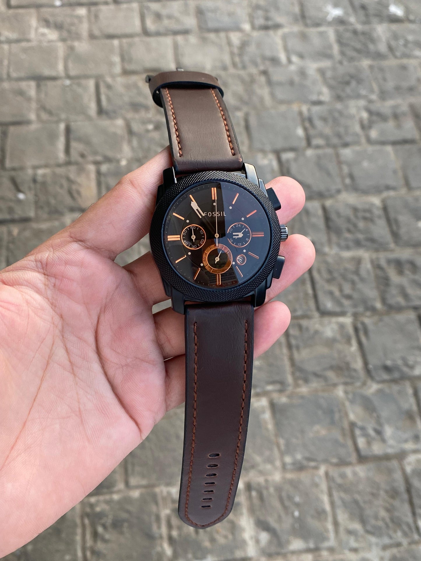 Exclusive Fossil Leather Mens Watch