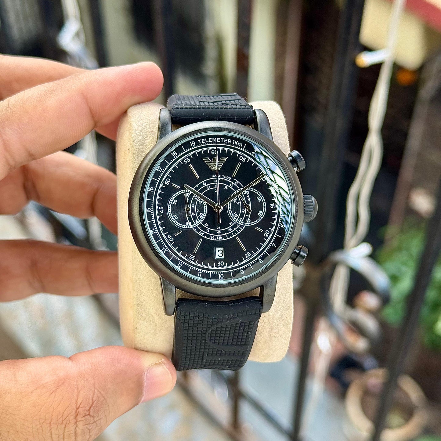 EMPORIO ARMANI – GREEN CHRONOGRAPH EDITION