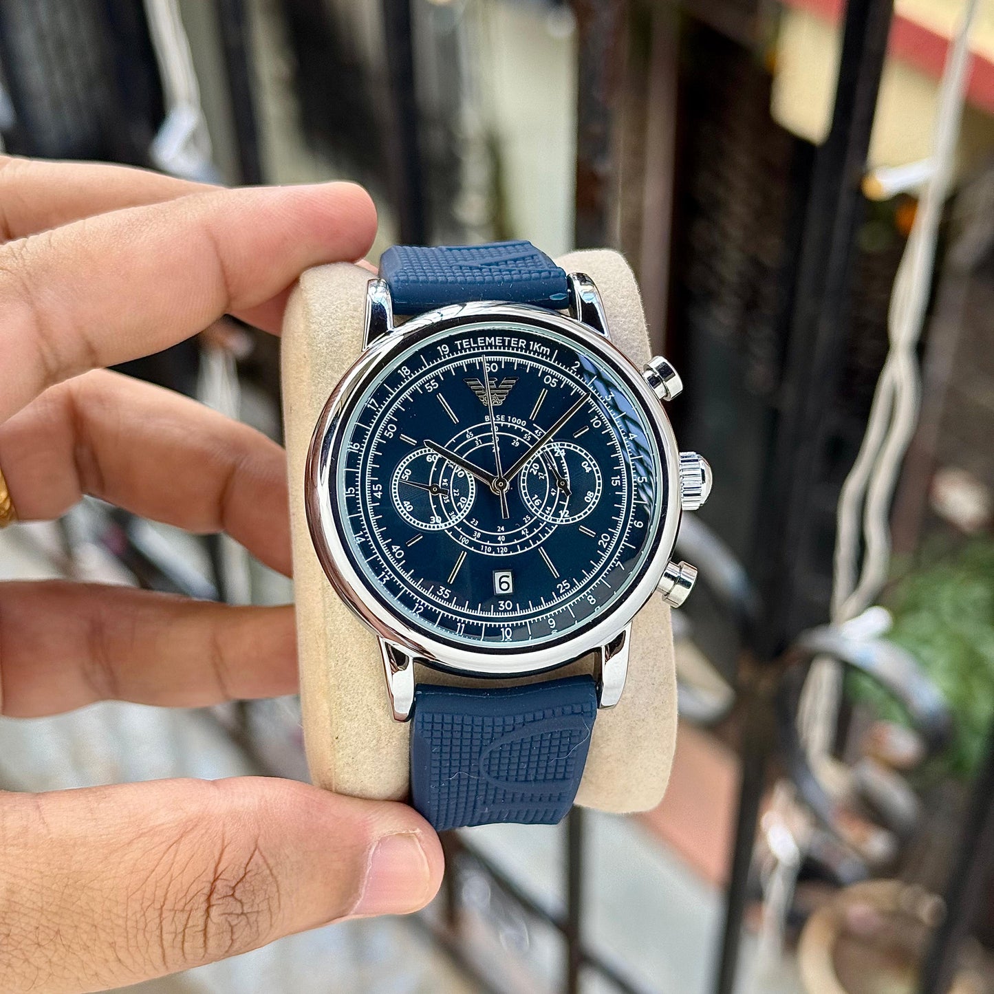 EMPORIO ARMANI – GREEN CHRONOGRAPH EDITION